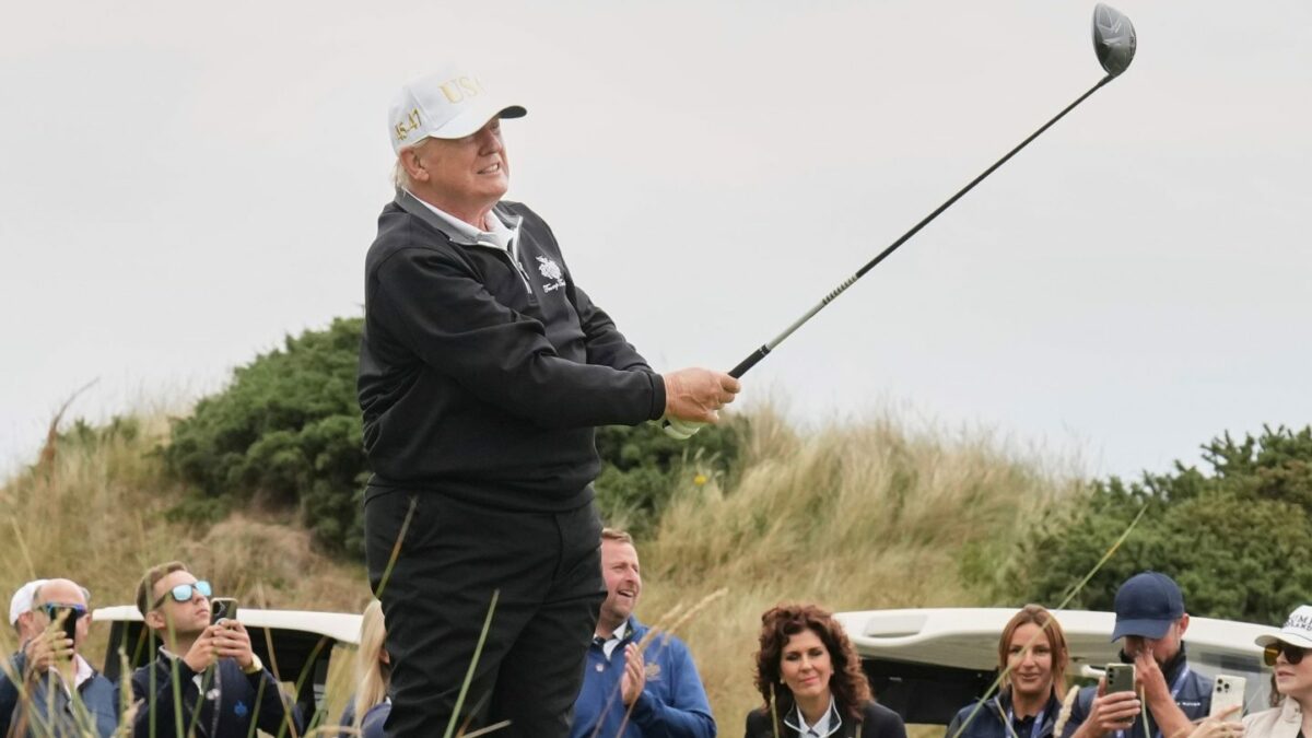 Trump ripped Obama for flying long distances to play golf. Now he’s flying to the Irish Open