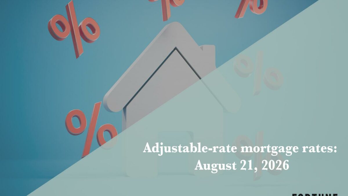 Current ARM mortgage rates report for Aug. 21, 2026