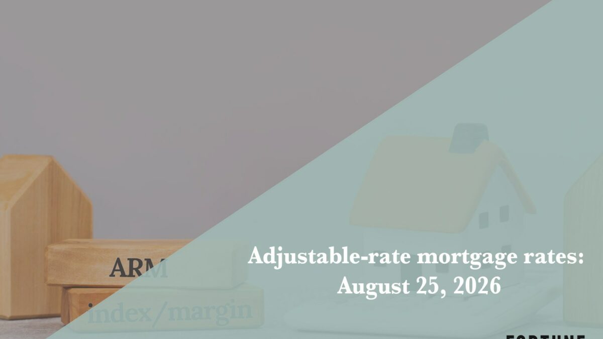 Current ARM mortgage rates report for Aug. 25, 2026