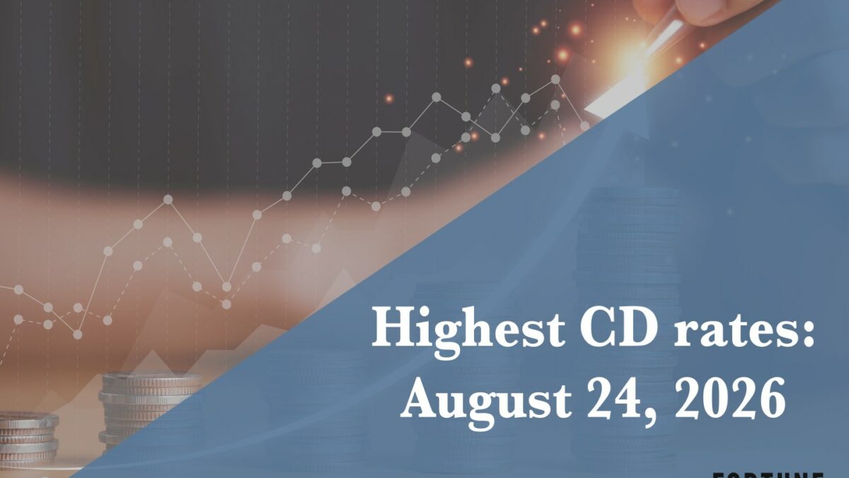 Top CD rates on Aug. 24, 2026: Lock in up to up to 4.50%