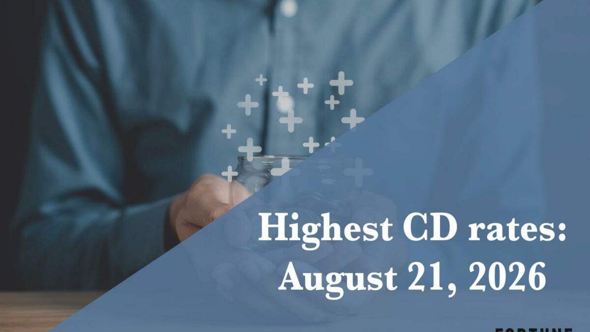 Top CD rates on Aug. 21, 2026: Lock in up to up to 4.50%