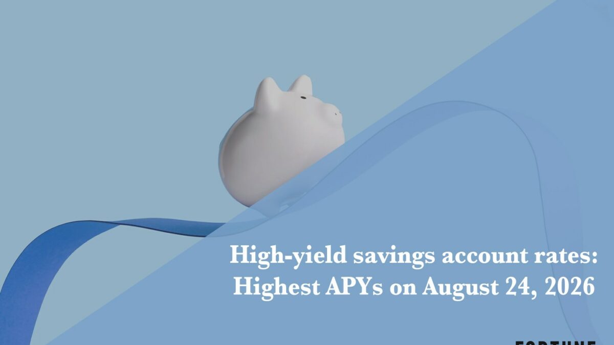 The top high-yield savings rates: Up to 4.50% on Aug. 24, 2026