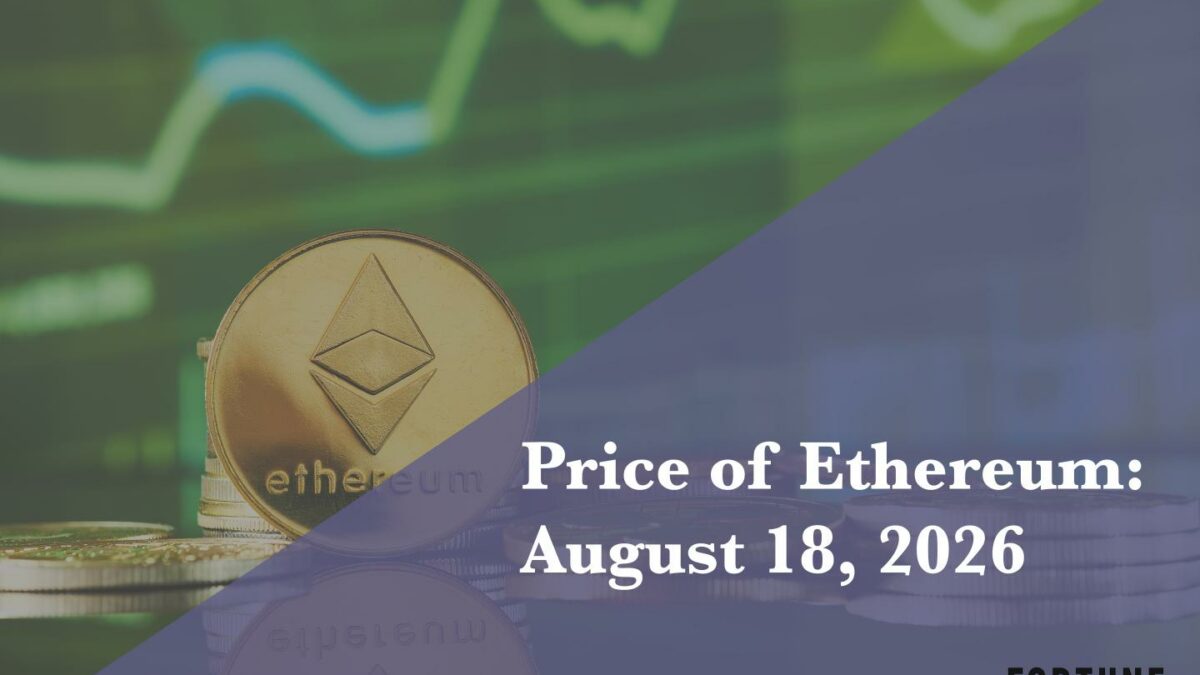 Current price of Ethereum for Aug. 18, 2026