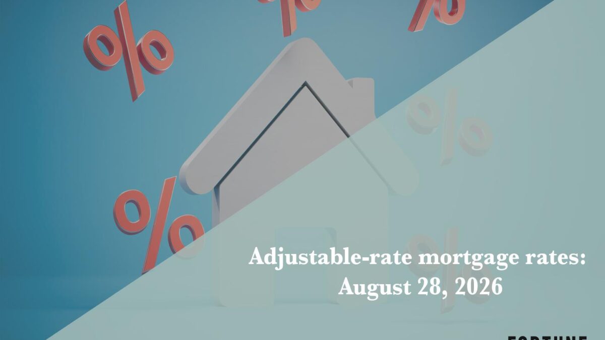 Current ARM mortgage rates report for Aug. 28, 2026