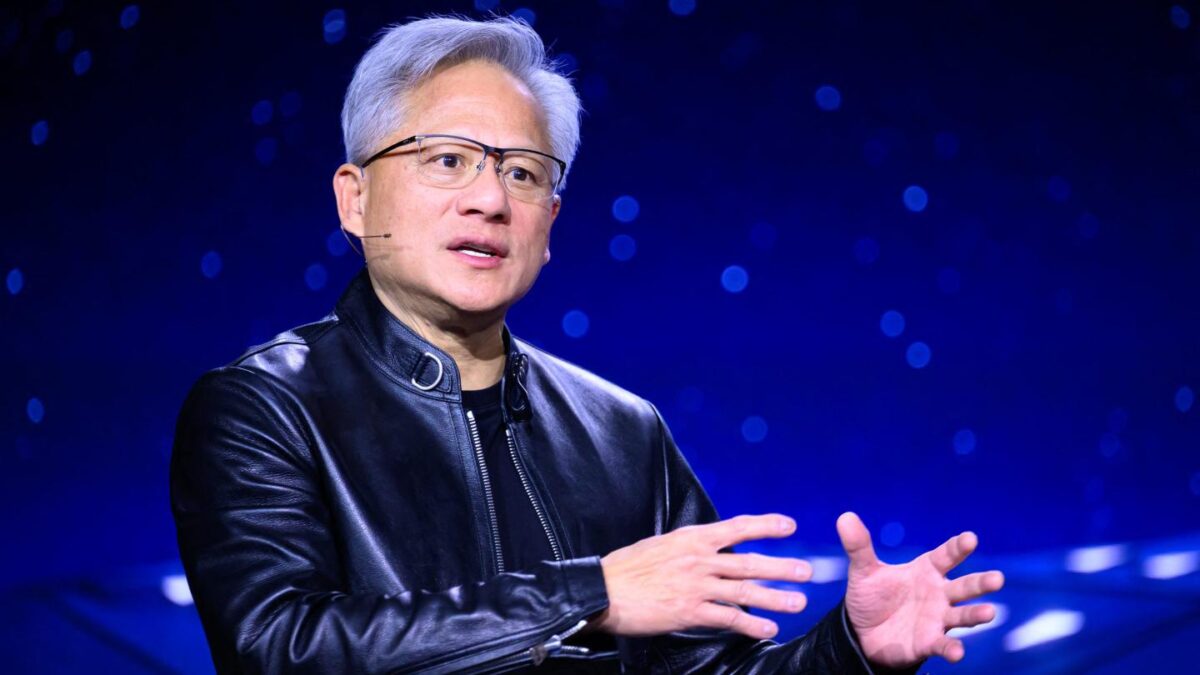 Man in leather jacket