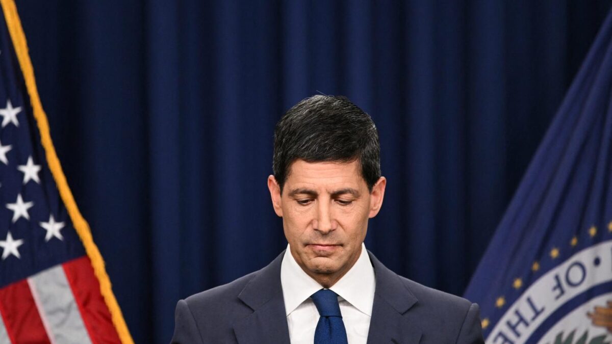 Chair of the Federal Reserve Kevin Warsh speaks during a news conference at the William McChesney Martin Jr. Federal Reserve Board Building in Washington, DC, on July 29, 2026.