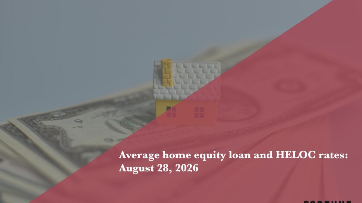 Home equity loan and HELOC rates, August 28, 2026