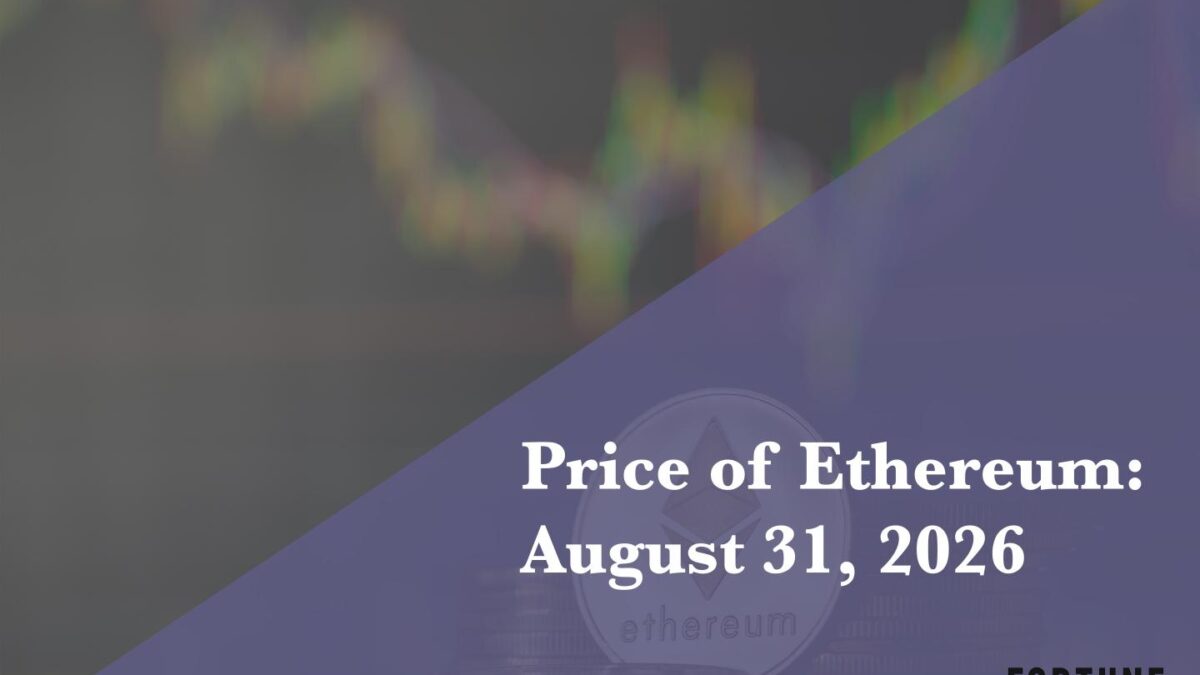 Current price of Ethereum for Aug. 31, 2026