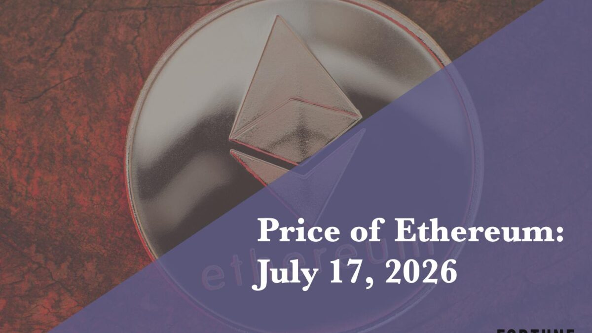 Current price of Ethereum for July 17, 2026