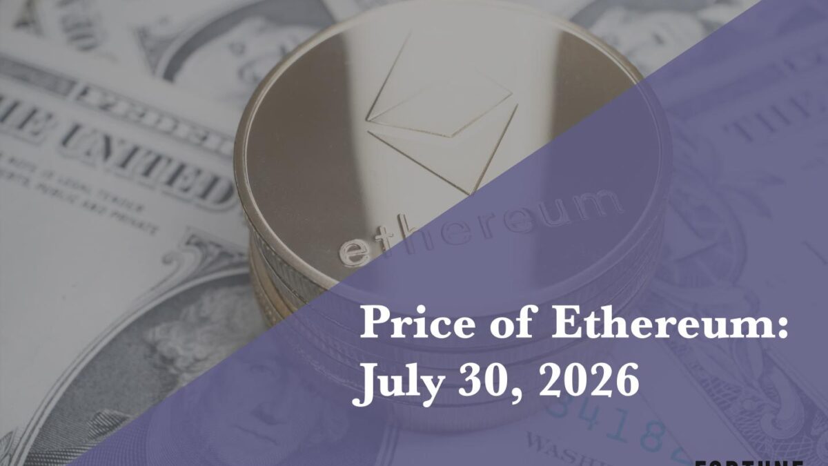 Current price of Ethereum for July 30, 2026