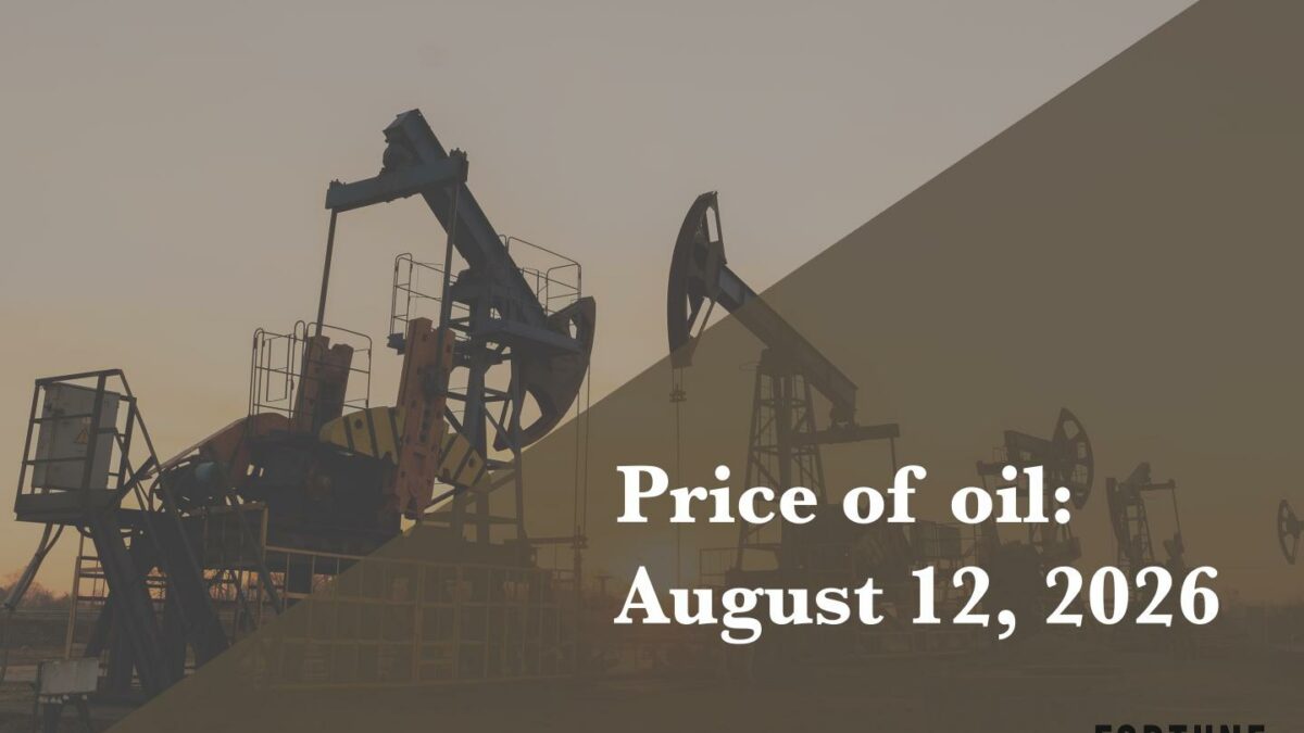 Current price of oil as of Aug. 12, 2026