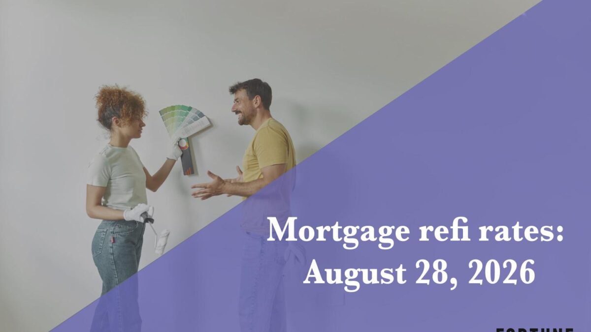 Current refi mortgage rates report for Aug. 28, 2026