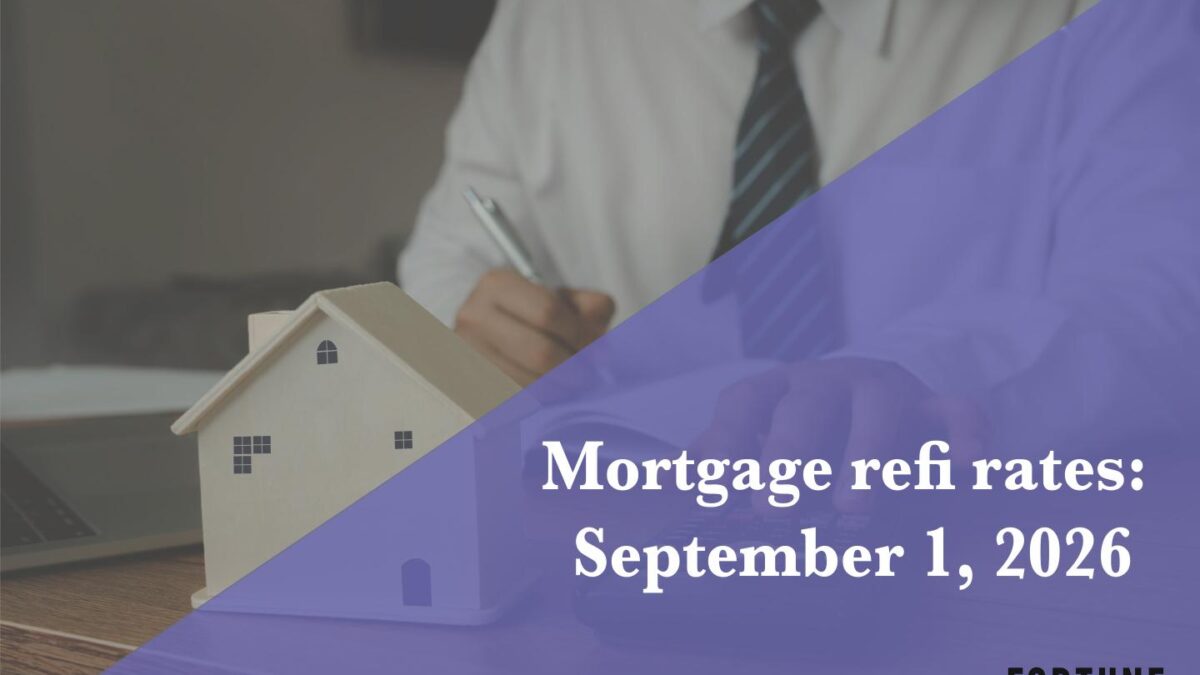 Current refi mortgage rates report for Sept. 1, 2026