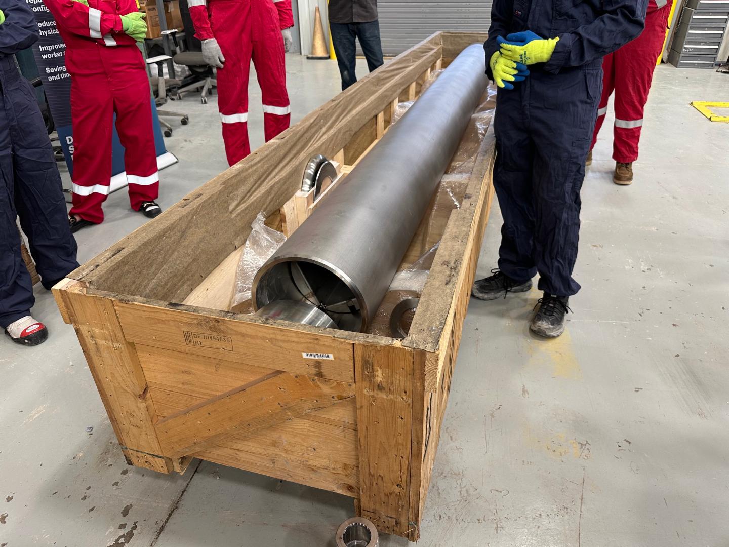 unknown-1 Deep Isolation's specially designed, nuclear waste canisters are 15-feet-long and weigh 5,000 pounds when filled.